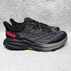 Hoka One One Black and Pink Athletic Shoes